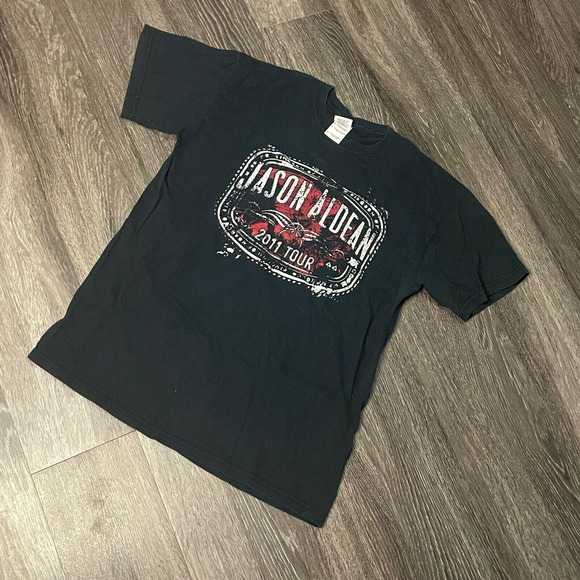 Jason Aldean 2011 Tour T-Shirt Big‎ Green Tractor Size Medium Country Music - Picture 3 of 6